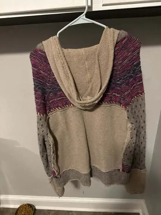 Free People On My Way Snap Front Knit Hoodie Cardigan - Picture 6 of 6